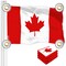 G128 3 Pack: Canada Canadian Flag | 3x5 Ft | LiteWeave Pro Series Printed 150D Polyester, 4 Corner Brass Grommets | Country Flag, Vibrant Colors, Perfect For Balcony, More Durable Than 100D 75D Poly